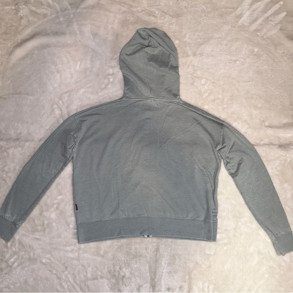 RVCA Sage Green Full Zip Up Hoodie Sweatshirt Size Small - Picture 7 of 16